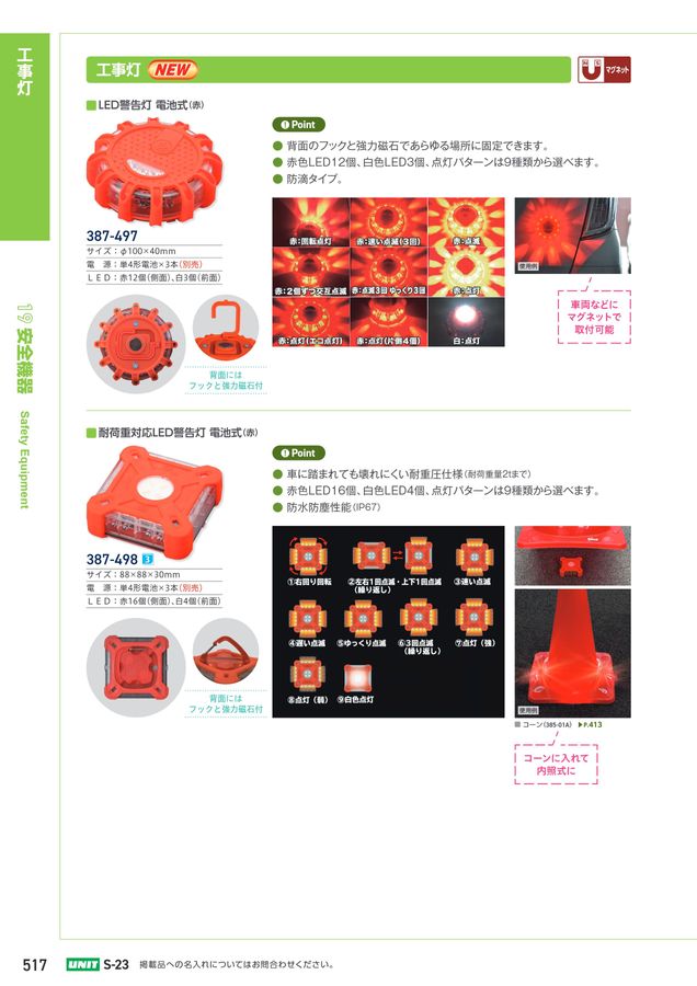ユニットの建設工事用カタログ No.S-23A