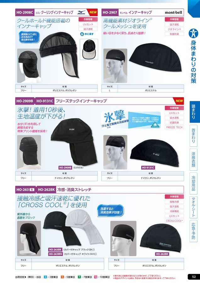 ユニットの熱中症予防対策用品カタログNo.166R